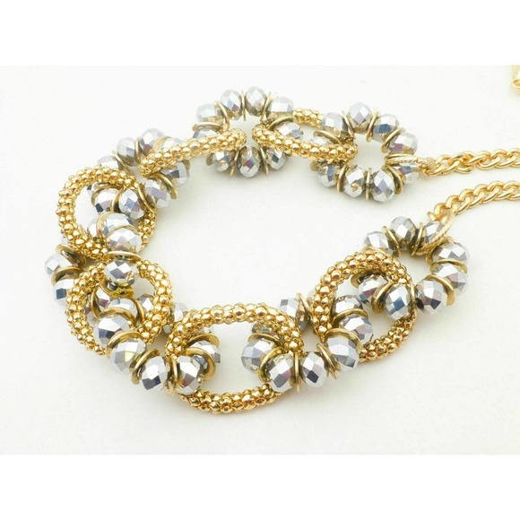 AMRITA SINGH Statement Twist Necklace Beaded Gold-Tone Strand - Picture 3 of 6